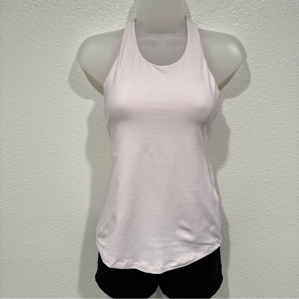 lululemon pink workout athletic yoga gym racerback muscle tank top shirt